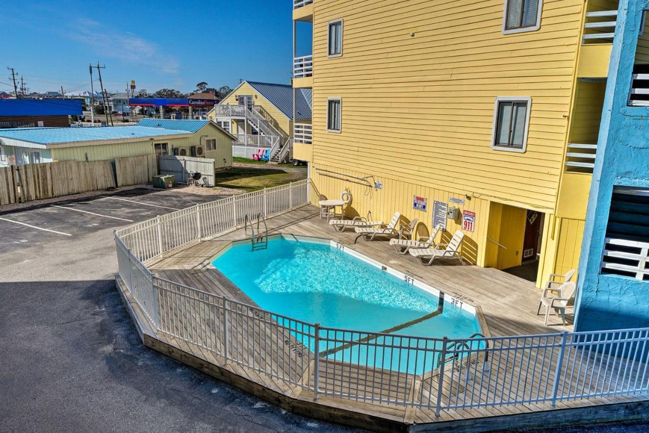 Breezy Beach Retreat With 180-Degree Ocean Views! Appartement Carolina Beach Buitenkant foto